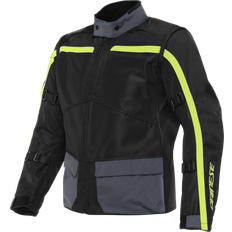 Dainese OUTLAW TEX JACKET BLACK/BLACK/EBONY/FLUO-YELLOW Man