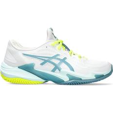 39 ½ Racket Sport Shoes Asics COURT FF CLAY White/Soothing Sea