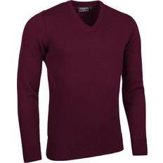 Glenmuir Lomond Lambswool V-neck Sweater MKL5900VN-LOM GM010 Bordeau