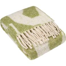 Hoem Meta Abstract Jacquard Knit Blankets Green