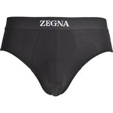 Ermenegildo Zegna Stretch Cotton Midi Brief, Black