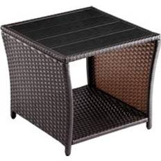 Deuba Polyrattan Garden Side Outdoor Side Table