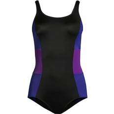 Lands' End Women Swimsuits Lands' End Women Long Chlorine Resistant Scoop Neck Soft Cup Tugless Sporty One Piece Swimsuit