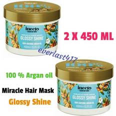 Inecto natu: miracle hair mask glossy shine oil b85 450ml