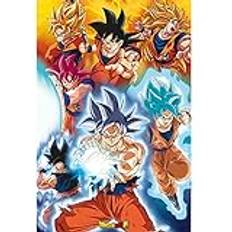 ABYstyle Dragon Ball SUPER Maxi 91.5x61 Goku's transformations Poster