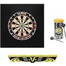 Viper League Sisal Bristle Dartboard w/ Darts in Black/Gray, Size 24.0 H x 32.0 W x 7.0 D in Wayfair Black/Gray