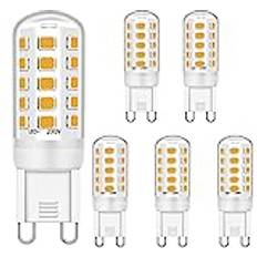 G9 LED Bulb Dimmable 4W Equivalent to 28W 30W 40W Halogen Bulbs, G9 Led Bulb Warm White 2700K, Led G9 Bulbs Light, G9 Socket Led Lamp, No Flicker