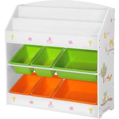 Songmics Childrens GKR44WTV1 Storage Cabinet, 3-Tier Removable Nursery