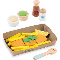 Small Wood Fish & Chips Set