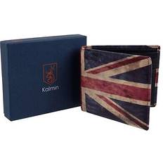 Mala Leather Slim Wallet Union Jack Kalmin Collection