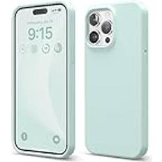 Elago Compatible with iPhone 15 Pro Max Case, Liquid Silicone Case, Full Body Protective Cover, Shockproof, Slim Phone Case, Anti-Scratch Soft Microfiber Lining, 6.7 inch Mint