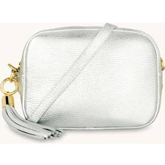 Apatchy London Silver Leather Crossbody Bag