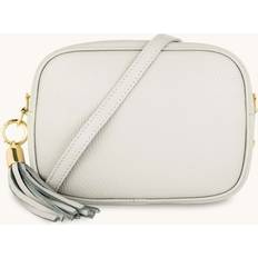 Apatchy London Light Grey Leather Crossbody Bag