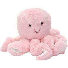 Lambs & Ivy Sea Dreams Pink Plush Octopus Stuffed Animal Toy Bubbles