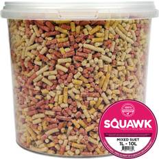 SQUAWK SQUAWK Mixed Suet Pellets Litre Tubs 2.5L Tub