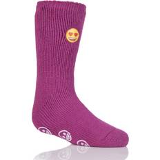 Heat Holders Kids Thermal Slipper Socks Emoji Face