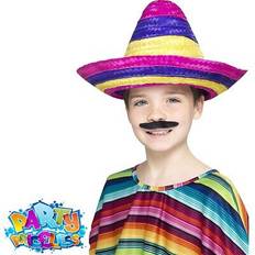 Around the World Headgear Smiffys sombrero hat, multi-coloured