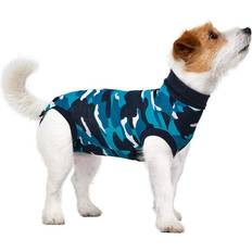 Suitical Suitical Recovery Dog Suit, Small, Blue Camouflage