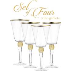 Cheer Collection Ultra Soft Fur Wine Glass 4