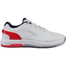 38 ⅔ Golf Shoes Puma Alphacat Nitro M - White/For All Time Red/Navy