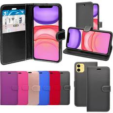 Apple iPhone 11 Wallet Cases Case For Apple iPhone 11 Black Wallet Flip PU Leather Pouch Cover