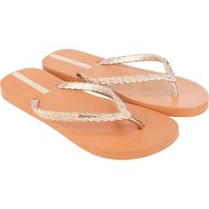 Ipanema Womenss Exuberance Chrome Flip Flops in Tan