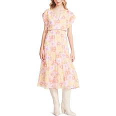 Steve Madden Leigh Midi Dress in Peach. L, M, XL, XS