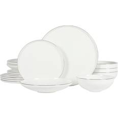 Gibson Elite Lana 16 Bone China Double Dinner Set