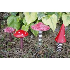 Garden Mile Toadstool Miniature Christmas Tree Ornament 4pcs