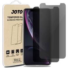 Procase JOTO Privacy Screen Protector for iPhone XR/iPhone 11 6.1 Inch Anti-Spy Tempered Glass Privacy Screen Protector for Apple iPhone XR/iPhone 11 Pack of 2