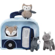 Lambs & Ivy Interactive Blue Camper/RV Plush with Stuffed Animal Toys