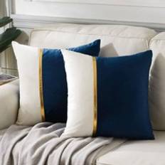 Shein 1pc Color Block Cushion Cover Without Filler Blå