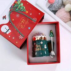 Shein 1 Set Santa Claus Ceramic Creative Cartoon Coffee