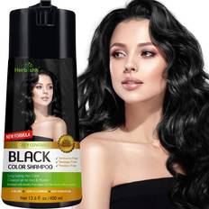 Herbishh Black Hair Color Shampoo Enriched Dye Shampoo & Conditioner
