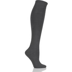 SockShop Pair Plain Bamboo Knee High with Comfort Cuff and Smooth Toe Seams