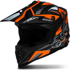 iXS 363 2.0, Motocross helmet, Matt Black Orange Unisex, Erwachsene