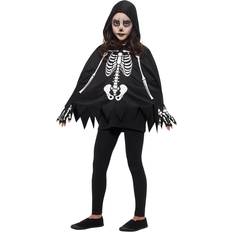 Smiffys Black and White Skeleton Unisex Child Halloween Costume One