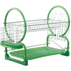 Green Dish Drainers Premier Housewares Two Tier Dish Drainer