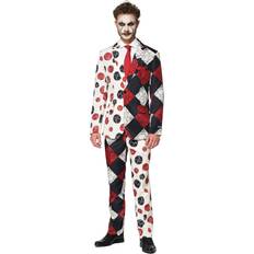 OppoSuits Suitmeister Men's Clown Suit Black/Red/White