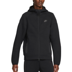 Nike Men Jumpers Nike Men's Sportswear Tech Fleece Windrunner Full Zip Hoodie - Black