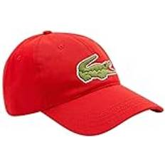 Lacoste Red Caps Lacoste Unisex Adjustable Organic Cotton Twill Cap One Red