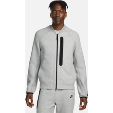 Fleece Jackets - Men Nike Sportswear Tech Fleece Bomber Jacket Grey