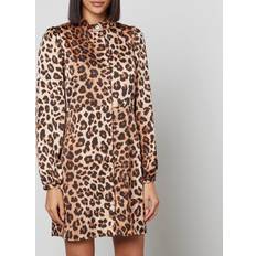 Leopard Dresses Cras Leopard-Print Recycled Satin Mini Dress 34/UK Multi