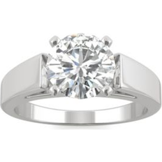 Charles & Colvard Moissanite Solitaire Ring 1-9/10 ct. t.w. Diamond Equivalent in 14k White Gold White Gold White Gold