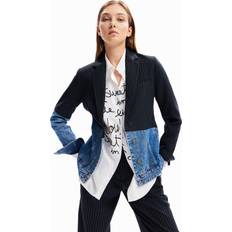 Desigual Women Blazers Desigual Hybrider Denim-Blazer BLUE BLUE, 46