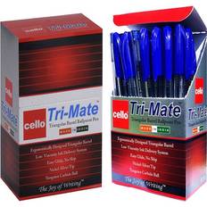 Cello Trimate Triangular Barrel Ballpoint Pen 50-pack