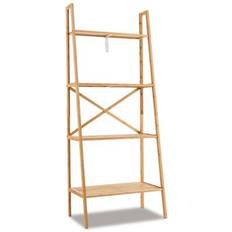 Costway 4-Tier Natural Book Shelf 147.3cm