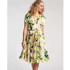 Frances Valentine Anna Slope Arm Dress Tuileries Oyster Green