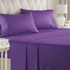 CGK Unlimited Cooling Hotel Luxury Bed Sheet Purple