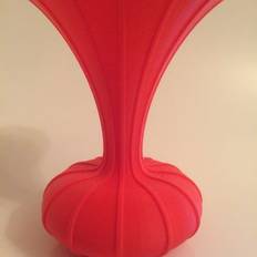 Plastic Vases ECO3D DESIGNS LTD Bulbous Red Vase 16cm